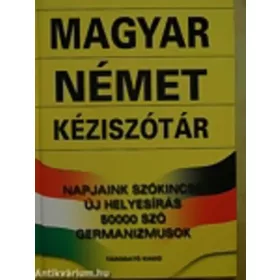 NÉMET-MAGYAR, MAGYAR-NÉMET KÉZISZÓTÁR - BOMBAÁRAS