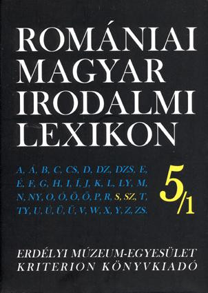 ROMÁNIAI MAGYAR IRODALMI LEXIKON 5./1. S,SZ
