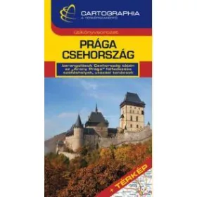PRÁGA, CSEHORSZÁG - CARTOGRAPHIA ÚTIKÖNYV + TÉRKÉP