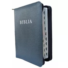   BIBLIA (REVIDEÁLT ÚJ FORDÍTÁS, KÖZÉPMÉRETŰ, CIPZÁRAS, BŐRTOKBAN)