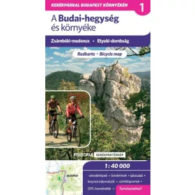 A BUDAI-HEGYSÉG ÉS KÖRNYÉKE - KERÉKPÁRTÉRKÉP