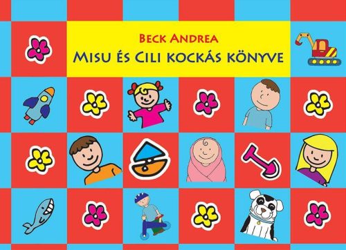 MISU ÉS CILI KOCKÁS KÖNYVE  - PIROS-KÉK