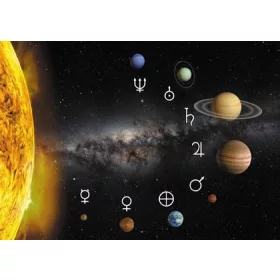 ZODIÁKUS NAPRENDSZER 3D KÉPESLAP  148 X 105 MM B
