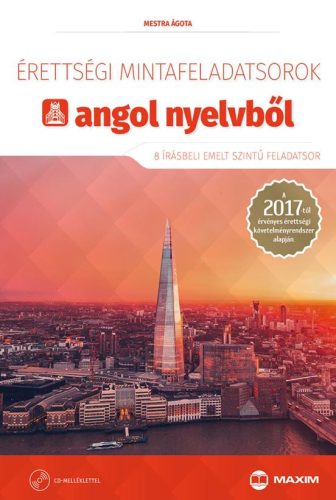 ÉRETTSÉGI MINTAFELADATSOROK ANGOL NYELVBŐL - 8 ÍRÁSBELI EMELT SZINTŰ  - CD-VEL
