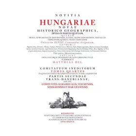 NOTITIA HUNGARIAE NOVAE HISTORICO GEOGRAPHICA IV.