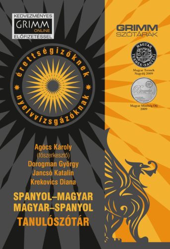 SPANYOL-MAGYAR, MAGYAR-SPANYOL TANULÓSZÓTÁR (KEDV. ONLINE ELŐFIZETÉSSEL)