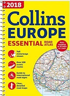 COLLINS EUROPE 2018 - ESSENTIAL ROAD ATLAS