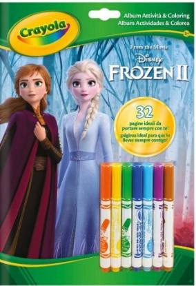 CRAYOLA JÉGVARÁZS KIFESTŐ ÉS FOGLALKOZTATÓ FÜZET + 7 DB FILCTOLL