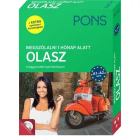 PONS MEGSZÓLALNI 1 HÓNAP ALATT - OLASZ (KÖNYV + CD) ÚJ