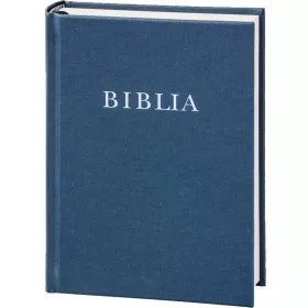   BIBLIA - KÖZÉPMÉRETŰ - VÁSZONKÖTÉSŰ, KÉK (RÚF 2014)