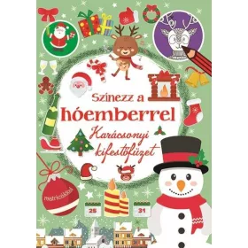 SZÍNEZZ A HÓEMBERREL - KARÁCSONYI KIFESTŐFÜZET