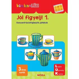   JÓL FIGYELJ! 1. - KONCENTRÁCIÓFEJLESZTŐ JÁTÉKOK (BAMBINO LÜK) ÚJ!