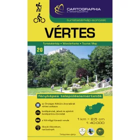 VÉRTES TURISTATÉRKÉP - 1:40.000 (ÚJ)