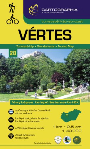 VÉRTES TURISTATÉRKÉP - 1:40.000 (ÚJ)