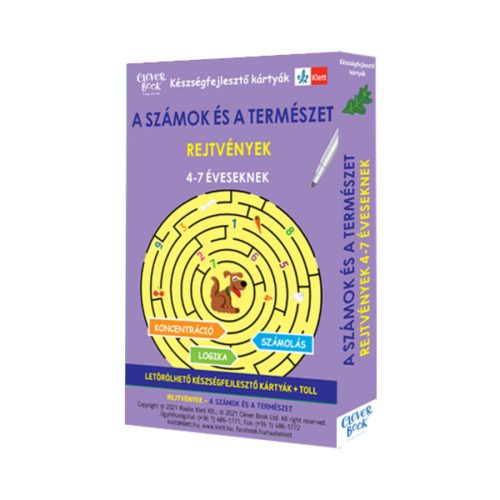 A SZÁMOK ÉS A TERMÉSZET - REJTVÉNYEK 4-7 ÉVESEKNEK (KÉSZSÉGFEJLESZTŐ KÁRTYÁK)