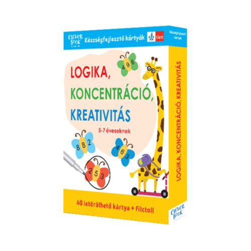 LOGIKA, KONCENTRÁCIÓ, KREATIVITÁS 5-7 ÉVESEKNEK (KÉSZSÉGFEJLESZTŐ KÁRTYÁK)