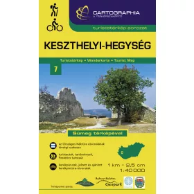 KESZTHELYI-HEGYSÉG TURISTATÉRKÉP - SÜMEG TÉRKÉPÉVEL