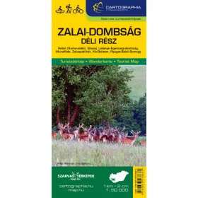 ZALAI-DOMBSÁG - TURISTATÉRKÉP (DÉLI RÉSZ)