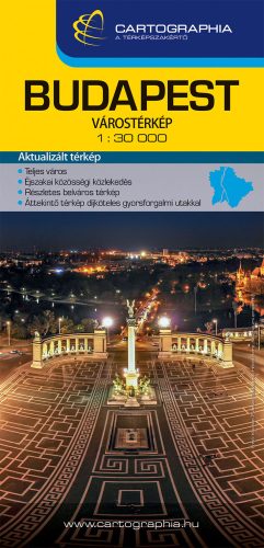 BUDAPEST VÁROSTÉRKÉP 1:30000