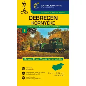 DEBRECEN KÖRNYÉKE TURISTATÉRKÉP 1 : 40 000