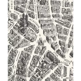 BUDAPEST 1972 TÉRKÉP POSZTER