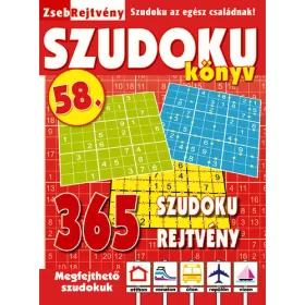 ZSEBREJTVÉNY SZUDOKU KÖNYV 58