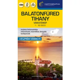 BALATONFÜRED, TIHANY VÁROSTÉRKÉP 1:12500