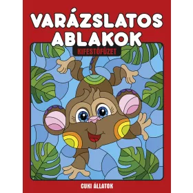 VARÁZSLATOS ABLAKOK KIFESTŐFÜZET - CUKI ÁLLATOK