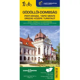   GÖDÖLLŐI-DOMBSÁG TURISTATÉRKÉP - PESTI-SÍKSÁG, TÁPIÓ MENTE ORSZÁG KÖZEPE TURISTA