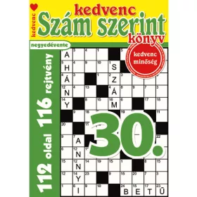 KEDVENC SZÁM SZERINT KÖNYV 30.