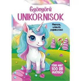   GYÖNYÖRŰ UNIKORNISOK - MATRICÁS, SZÍNEZŐS FOGLALKOZTATÓ