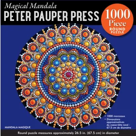 PETER PAUPER PUZZLE 1000 DB MAGICAL MANDALA KÖR ALAKÚ