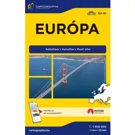 EURÓPA AUTÓATLASZ 1:1500000