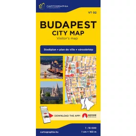 BUDAPEST CITY MAP -  VÁROSTÉRKÉP