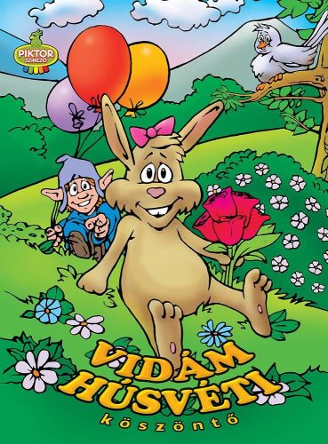 VIDÁM HÚSVÉTI KÖSZÖNTŐ - PIKTOR SZÍNES KIFESTŐ  47.