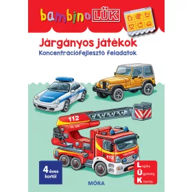   JÁRGÁNYOS JÁTÉKOK - KONCENTRÁCIÓ FEJLESZTŐ FELADATOK BANBINOLÜK(  LDI-144 )
