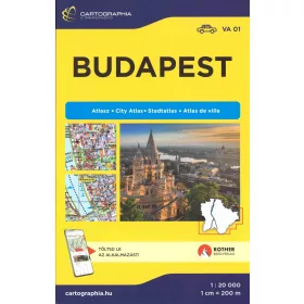 BUDAPEST ATLASZ 1:20 000 (VA01) SPIRÁLOS
