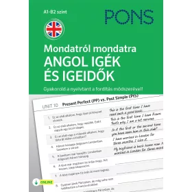   PONS MONDATRÓL MONDATRA ANGOL IGÉK ÉS IGEIDŐK A1 -B2 SZINT