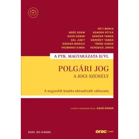 POLGÁRI JOG II/VI. - A JOGI SZEMÉLY (2024./4. KIAD)