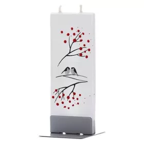 GYERTYA FLATYZ KÉZMŰVES KÉT KISMADÁR ÜL AZ ÁGON