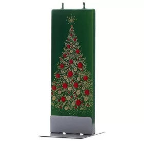 GYERTYA FLATYZ KÉZMŰVES KARÁCSONYFA ZÖLD ALAPON