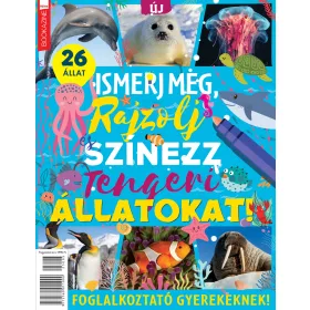   ISMERJ MEG, RAJZOLJ ÉS SZÍNEZZ TENGERI ÁLLATOKAT! - FÜLES BOOKAZINE (2025/05)
