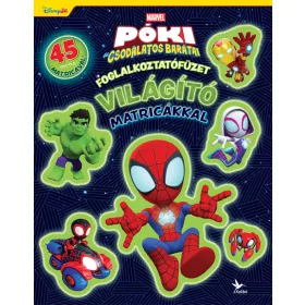   PÓKI ÉS CSODÁLATOS BARÁTAI - FOGLALKOZTATÓFÜZET VILÁGÍTÓ MATRICÁKKAL