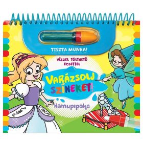  VARÁZSOLJ SZÍNEKET! - HAMUPIPŐKE (VÍZZEL TÖLTHETŐ ECSETTEL)