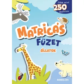 MATRICÁS FÜZET - ÁLLATOK - TÖBB MINT 250 MATRICA