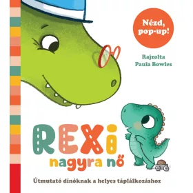   REXI NAGYRA NŐ - ÚTMUTATÓ DÍNÓKNAK A HELYES TÁPLÁLKOZÁSHOZ ( NÉZD. POP-UP)