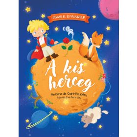   A KIS HERCEG - OLVASD EL ÉS VÁLASZOLJ! (KÖNYV ÉS KVÍZKÁRTYÁK FÉMDOBOZBAN)