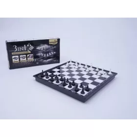 3 AZ 1BEN MÁGNESES SAKK, DÁMA, BACKGAMMON