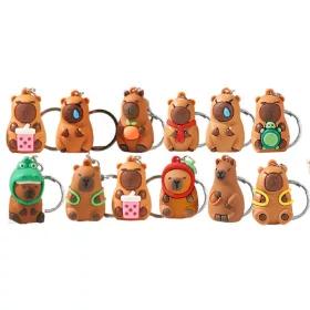 CAPIBARA KULCSTARTÓ MEGLEPETÉS FIGURA  (ZACSKÓS)