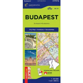  BUDAPEST COMFORT TÉRKÉP - CITY MAP VÁROSTÉRKÉP (LAMINÁLT)